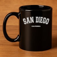 San Diego California 11oz C Handle Ceramic Mug