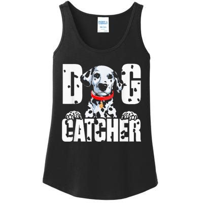 Soft Dog Catcher Costume Dalmatian Easy Family Costume Ladies Essential Tank