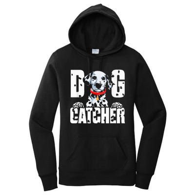 Soft Dog Catcher Costume Dalmatian Easy Family Costume Women's Pullover Hoodie