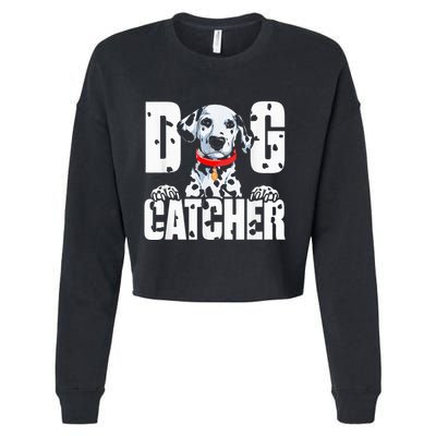 Soft Dog Catcher Costume Dalmatian Easy Family Costume Cropped Pullover Crew
