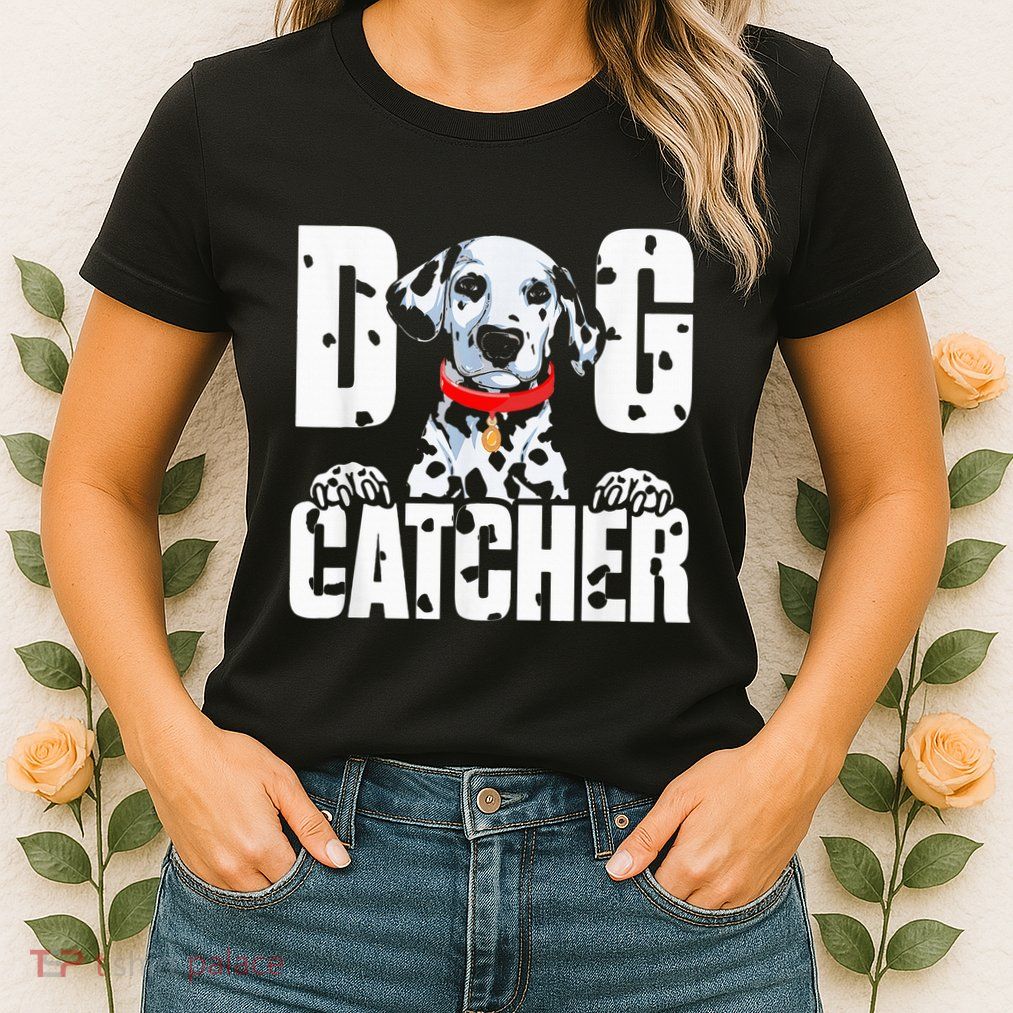 Soft Dog Catcher Costume Dalmatian Easy Family Costume Womens T-Shirt
