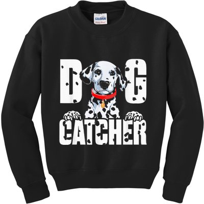 Soft Dog Catcher Costume Dalmatian Easy Family Costume Kids Sweatshirt