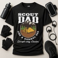 Scout Dad Camping Scouting Tent Scout Leader Scout Cooling Performance Crew T-Shirt
