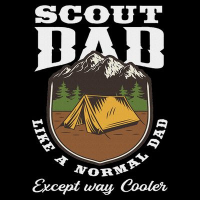 Scout Dad Camping Scouting Tent Scout Leader Scout T-Shirt
