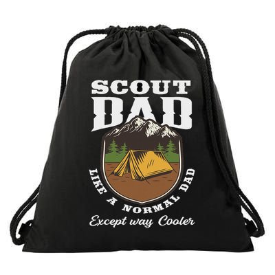 Scout Dad Camping Scouting Tent Scout Leader Scout Drawstring Bag