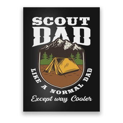 Scout Dad Camping Scouting Tent Scout Leader Scout Poster