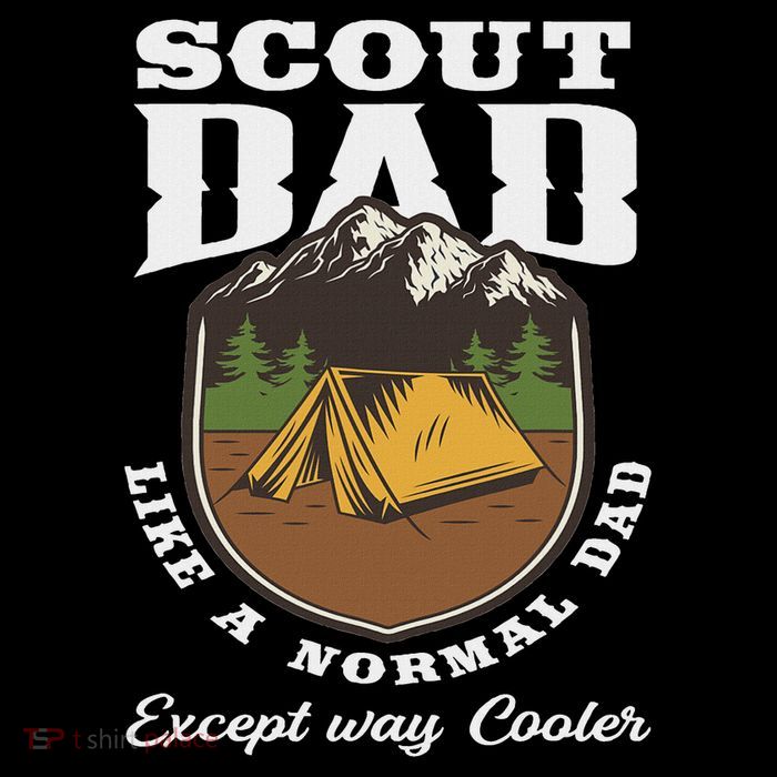 Scout Dad Camping Scouting Tent Scout Leader Scout Poster