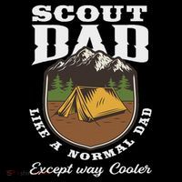 Scout Dad Camping Scouting Tent Scout Leader Scout Baby Bodysuit