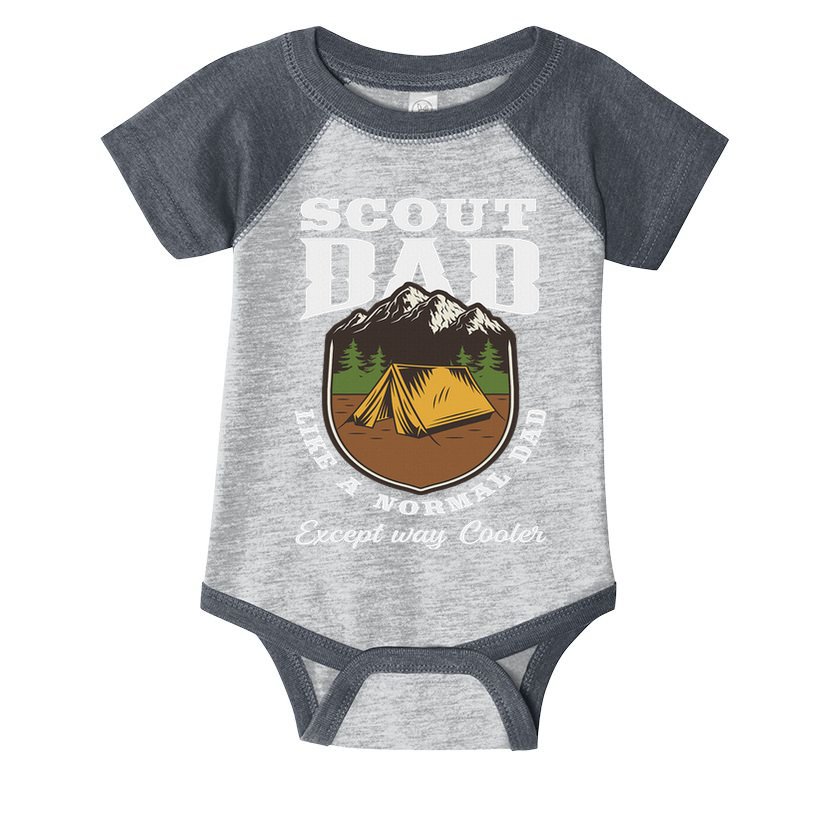 Scout Dad Camping Scouting Tent Scout Leader Scout Infant Baby Jersey Bodysuit