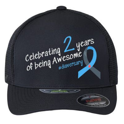 Second Diaversary Celebrating 2 years of being Awesome Flexfit Unipanel Trucker Cap