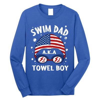 Swim Dad Coach Swimmer Trainer Athlete Swimming Styles Sport Gift Long Sleeve Shirt