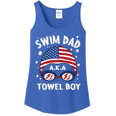 Swim Dad Coach Swimmer Trainer Athlete Swimming Styles Sport Gift Ladies Essential Tank