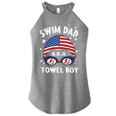 Swim Dad Coach Swimmer Trainer Athlete Swimming Styles Sport Gift Women’s Perfect Tri Rocker Tank