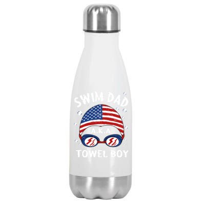 Swim Dad Coach Swimmer Trainer Athlete Swimming Styles Sport Gift Stainless Steel Insulated Water Bottle