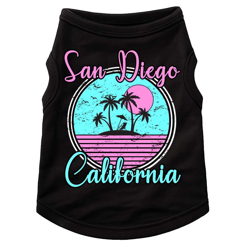 San Diego California Funny Gift Ca Beach Travel Souvenir Funny Gift Doggie Tank