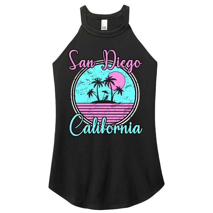 San Diego California Funny Gift Ca Beach Travel Souvenir Funny Gift Women's Perfect Tri Rocker Tank
