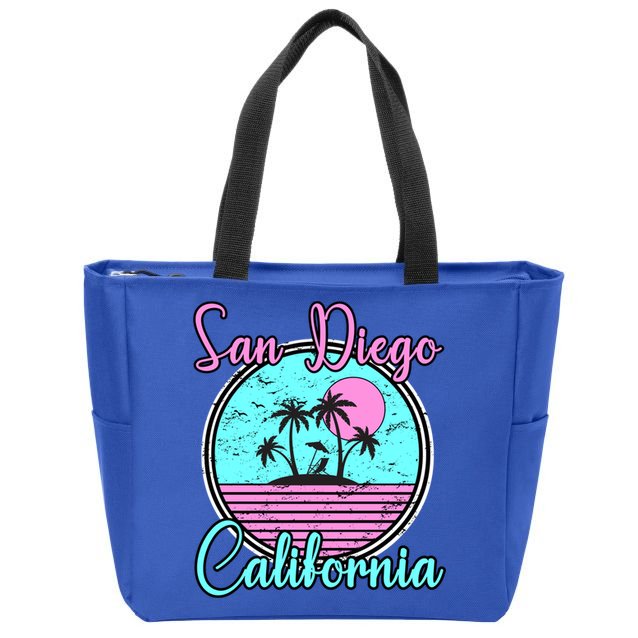 San Diego California Funny Gift Ca Beach Travel Souvenir Funny Gift Zip Tote Bag