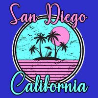 San Diego California Funny Gift Ca Beach Travel Souvenir Funny Gift Zip Tote Bag