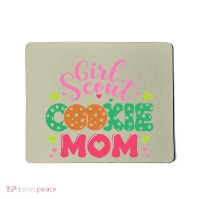 Scout Design Cookie Mom Funny Girl Troop Leader Cookie Gift Mousepad