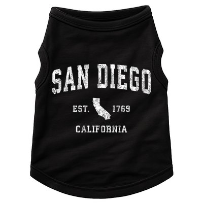 San Diego California Ca Vintage Sports Doggie Tank