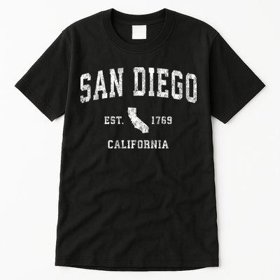San Diego California Ca Vintage Sports Tall T-Shirt