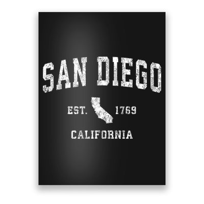 San Diego California Ca Vintage Sports Poster
