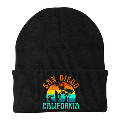 San Diego California Beach Surf Summer Vacation Vintage Beanie