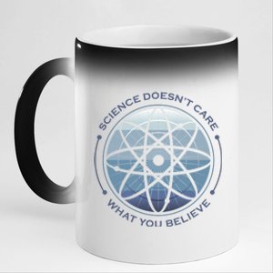 Science Doesn't Care What You Believe 11oz Black Color Changing Mug