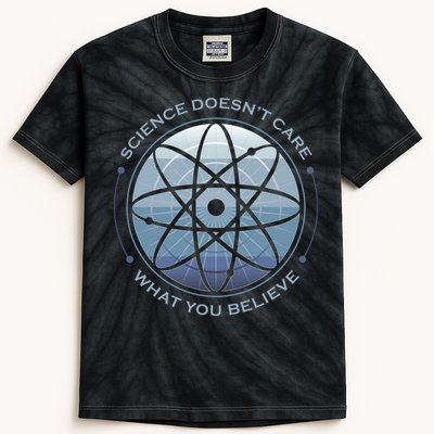 Science Doesn't Care What You Believe Kids Tie-Dye T-Shirt