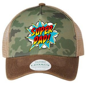 Super Dad Comic Book Superhero Father's Day Legacy Tie Dye Trucker Hat