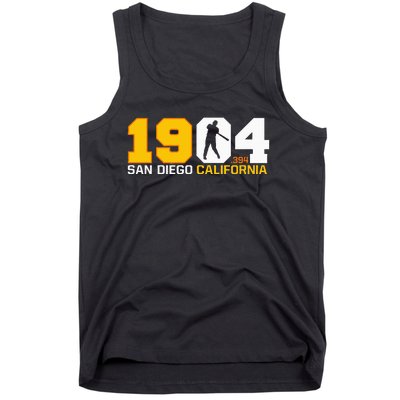 San Diego California Throwback 1904 Baseball Statue .394 Tank Top