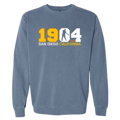 San Diego California Throwback 1904 Baseball Statue .394 Garment-Dyed Sweatshirt