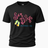 San Diego California Cooling Performance Crew T-Shirt