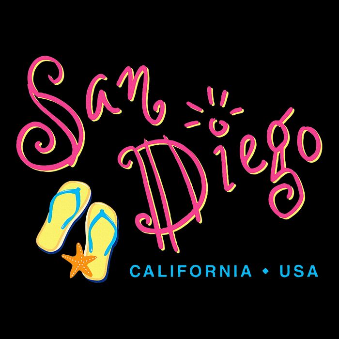 San Diego California Cooling Performance Crew T-Shirt