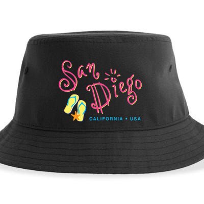 San Diego California Sustainable Bucket Hat