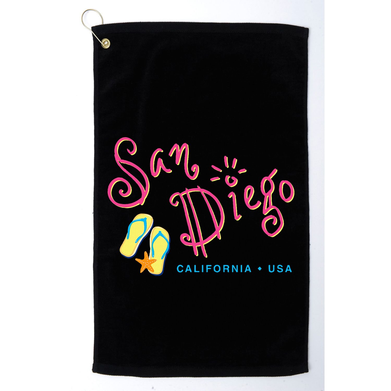 San Diego California Golf Towel