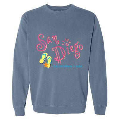 San Diego California Garment-Dyed Sweatshirt