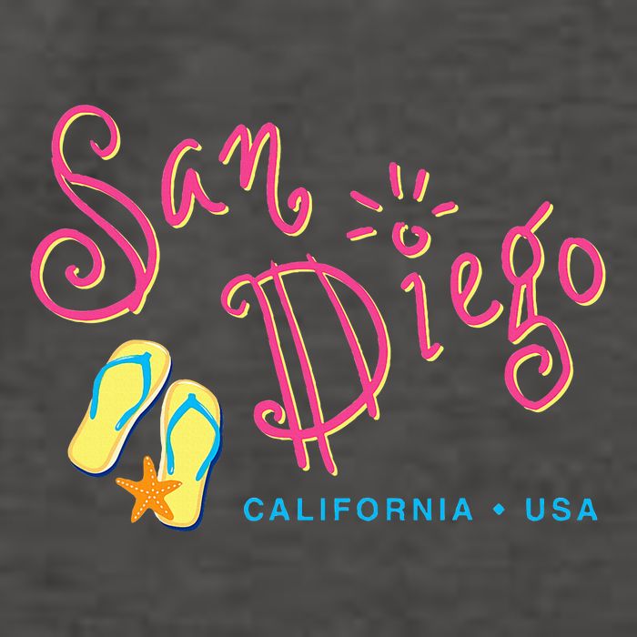 San Diego California Vector Backpack