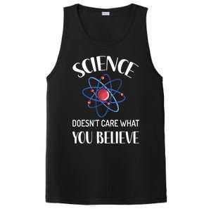 Science Doesn't Care What You Believe Funny Science Teacher Gift PosiCharge Competitor Tank