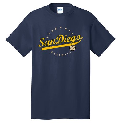 San Diego City Baseball Vintage Varsity Tall T-Shirt