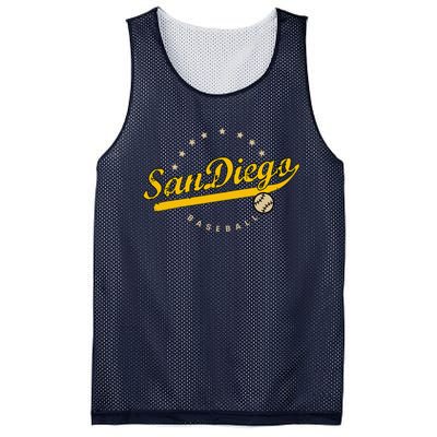 San Diego City Baseball Vintage Varsity Mesh Reversible Basketball Jersey Tank