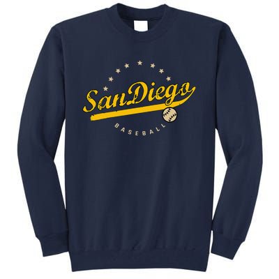 San Diego City Baseball Vintage Varsity Tall Sweatshirt