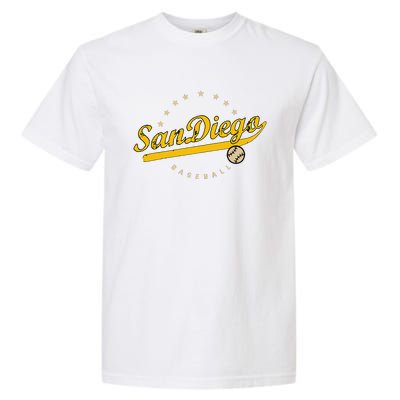 San Diego City Baseball Vintage Varsity Garment-Dyed Heavyweight T-Shirt