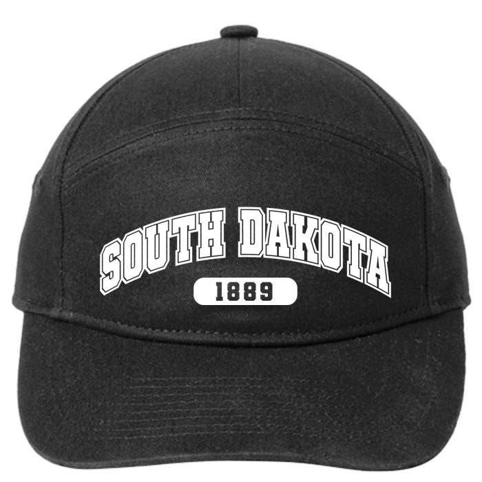 South Dakota Collegiate Style 1889 7-Panel Snapback Hat