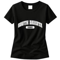 South Dakota Collegiate Style 1889 Womens T-Shirt
