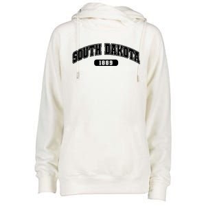 South Dakota Collegiate Style 1889 Womens Funnel Neck Pullover Hood