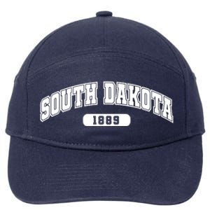 South Dakota Collegiate Style 1889 7-Panel Snapback Hat