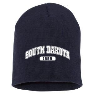 South Dakota Collegiate Style 1889 Short Acrylic Beanie