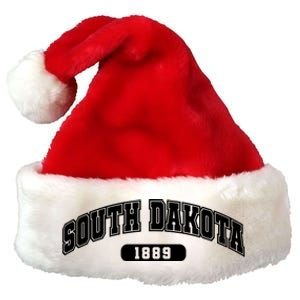 South Dakota Collegiate Style 1889 Premium Christmas Santa Hat