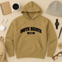 South Dakota Collegiate Style 1889 Hoodie